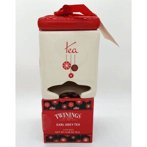 Vintage Twinings of London Ceramic Tea Caddy and Tea Set